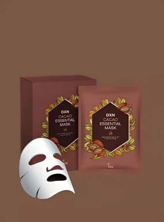 قناع الكاكاو من DXN ماسك وجه طبيعي لبشرة شابة وناعمة 
